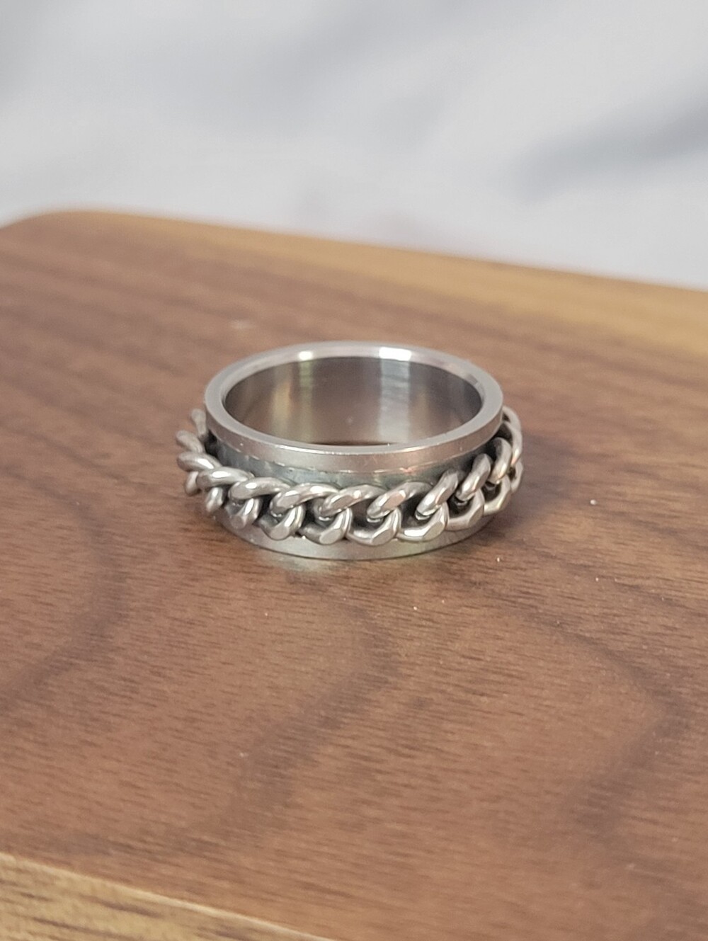 Stainless Steel Chain Spinner Ring